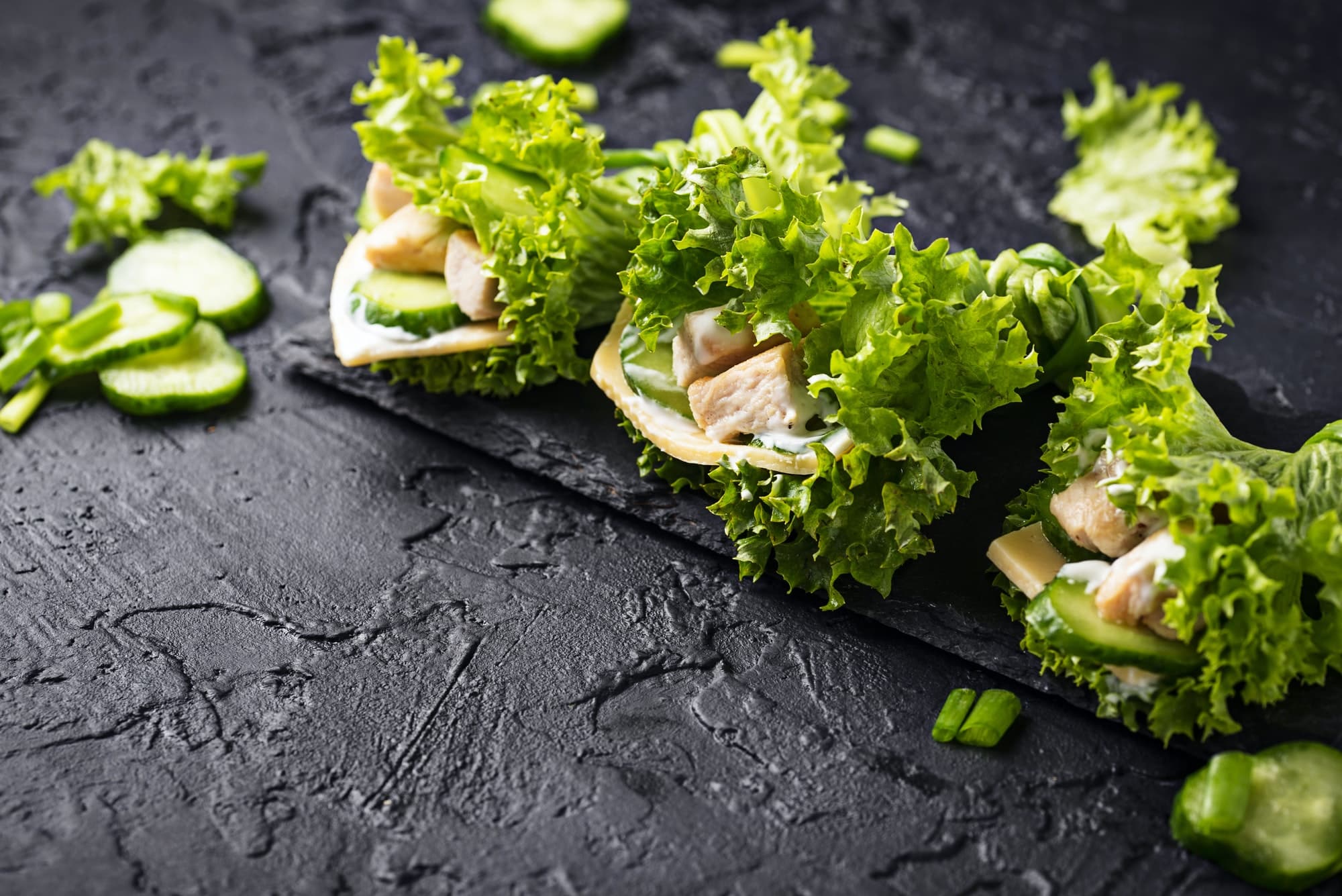Yummy Thai Chicken Lettuce Wraps