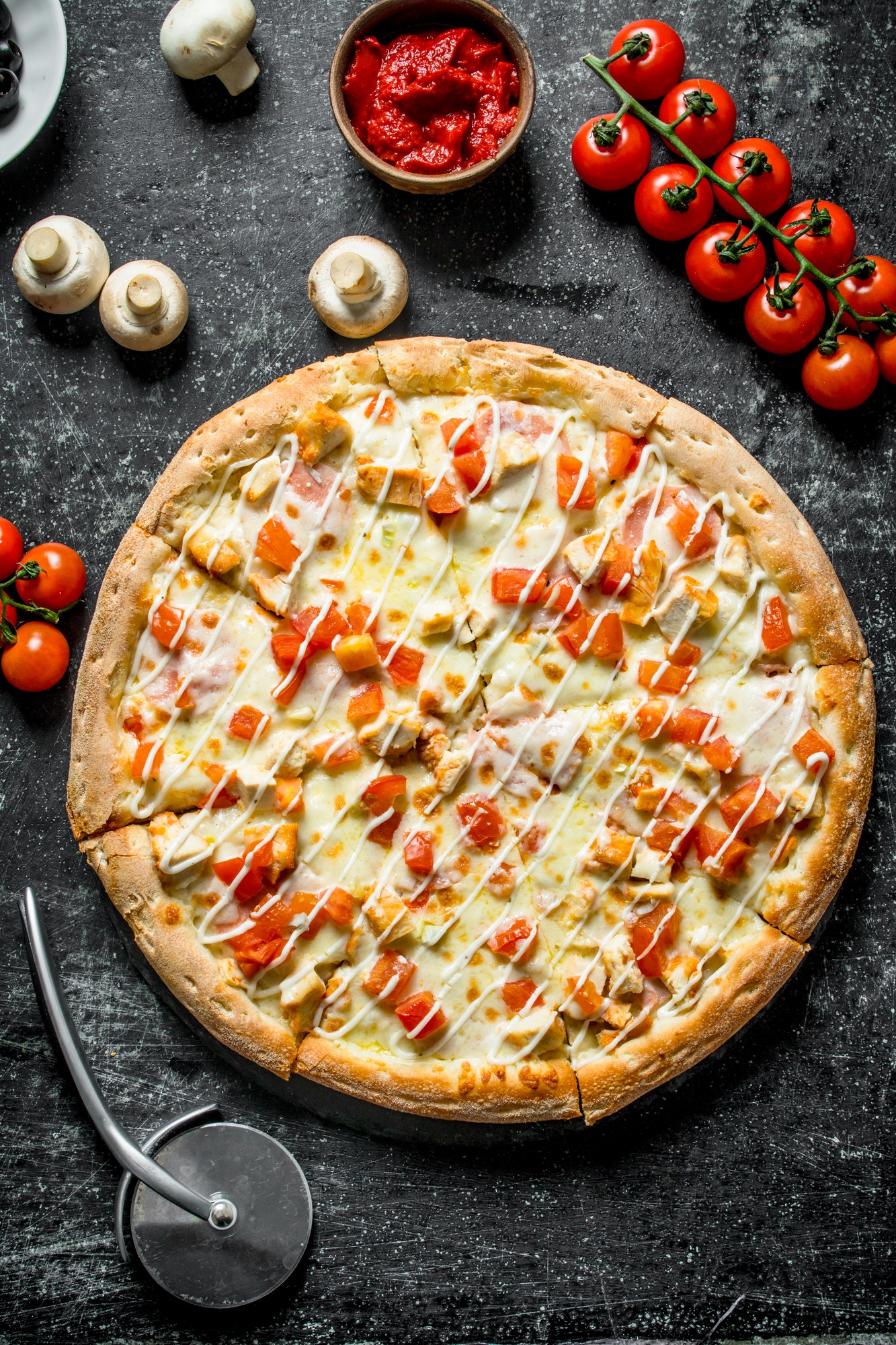 Turkish Style Chicken Pizza