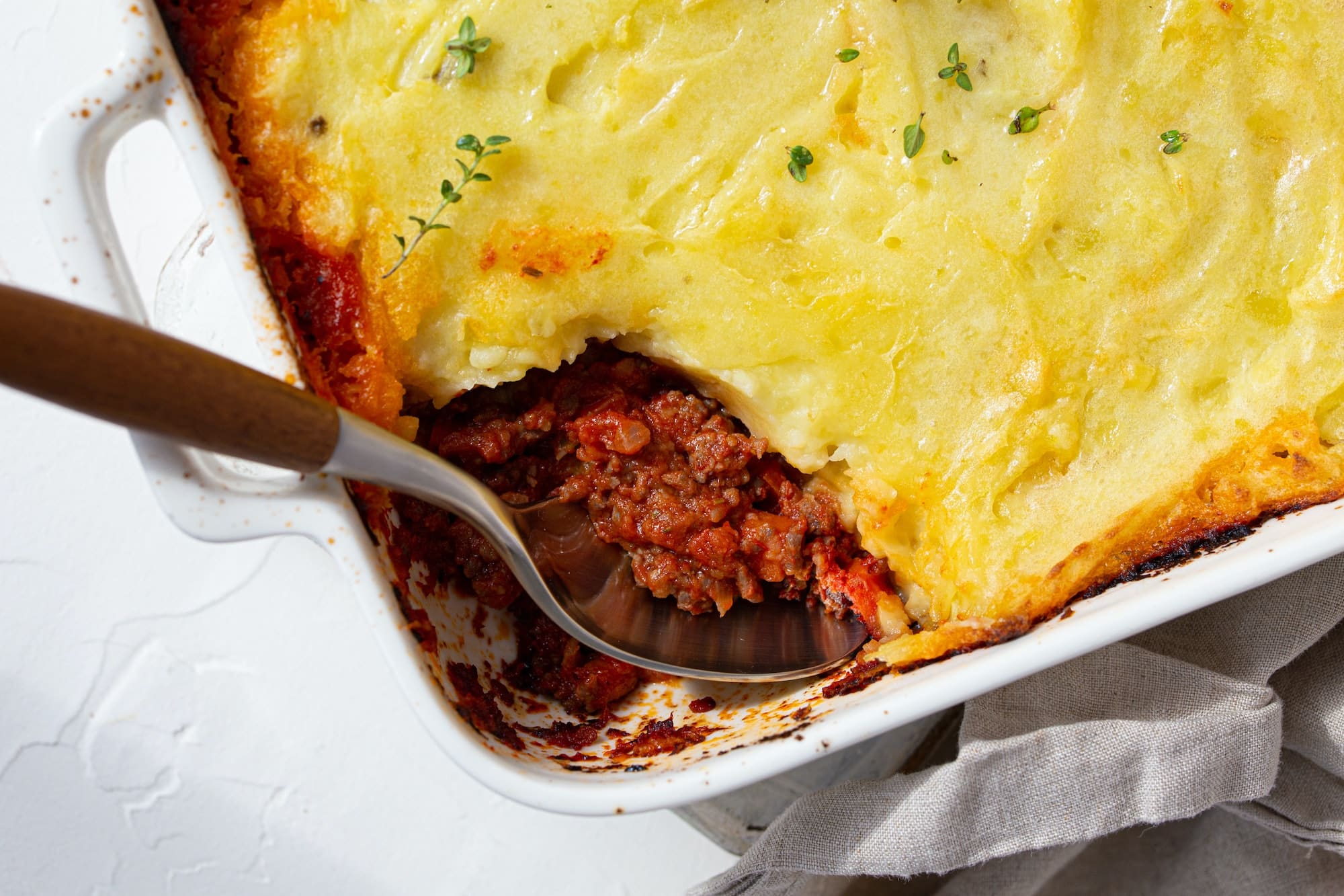 Creamy Lamb Pie With Potato Puree