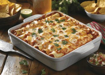 Creamy Tex Mex Delight Irresistible Cream Cheese Chicken Enchiladas