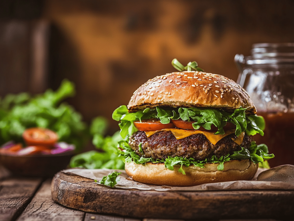 Gourmet Stuffed Hamburger