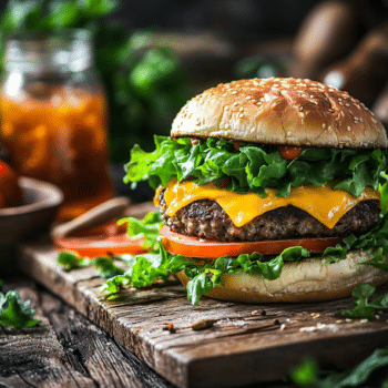 Gourmet Stuffed Hamburger