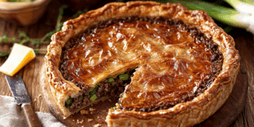 Lamb Mince And Leek Tart