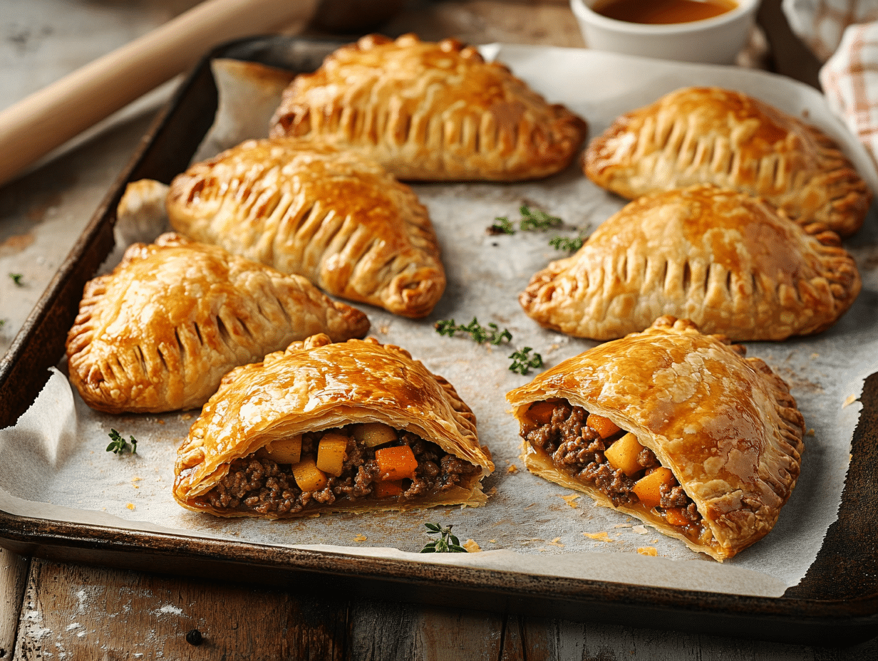 Hearty Cornish-Style Beef Pasties With Seasonal Vegetables