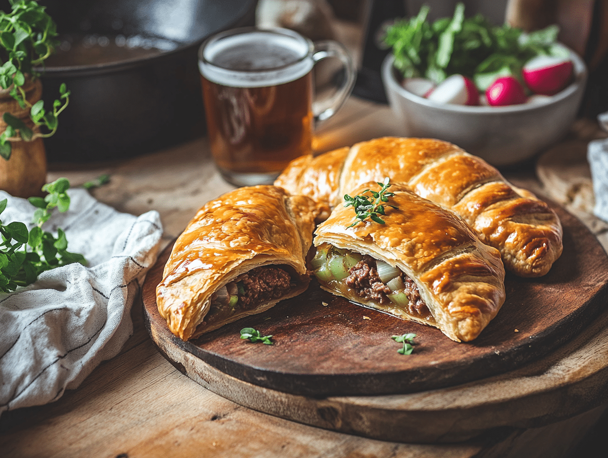 Yorkshire Ale Beef Pasties: A Hearty British Classic Reinvented