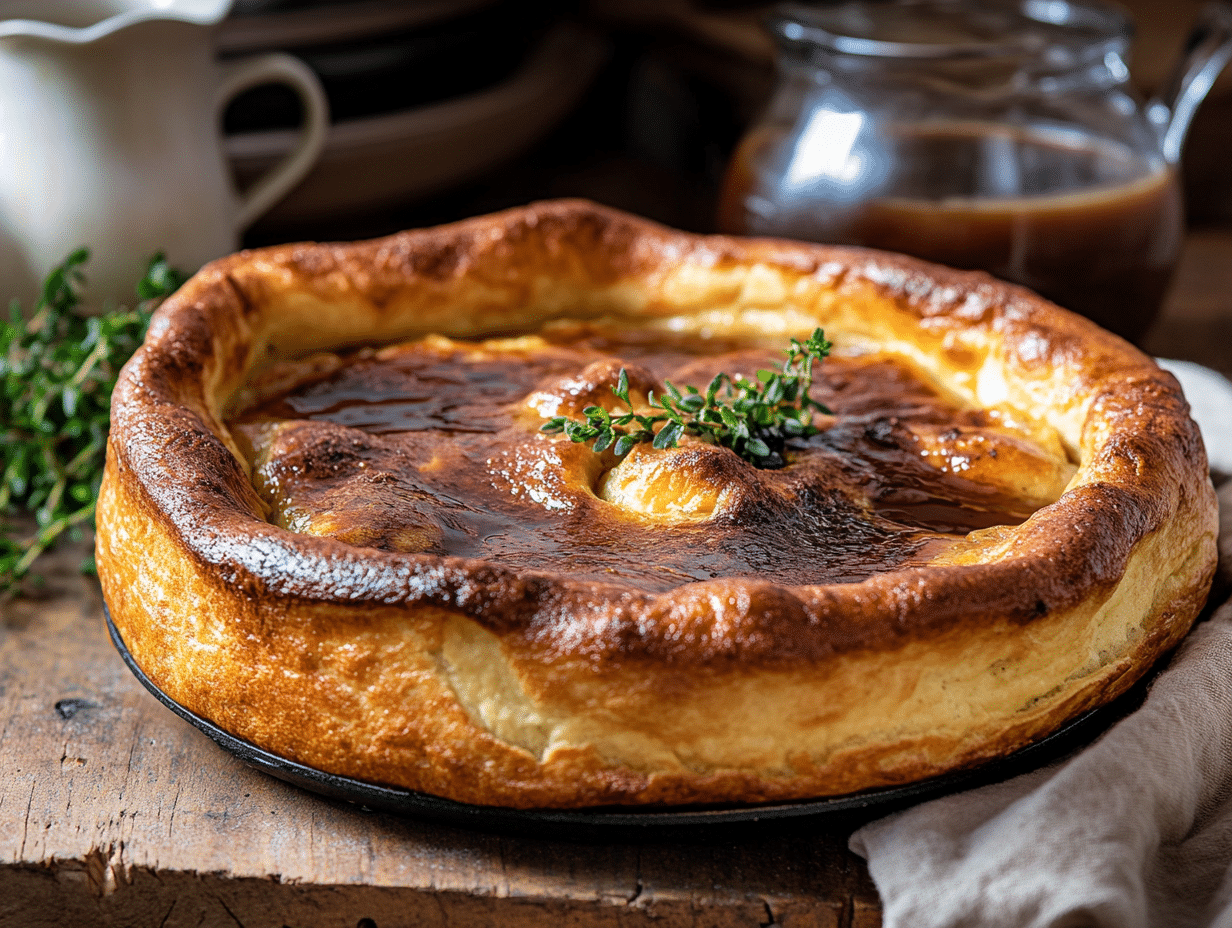 Hearty British Minced Beef Toad In The Hole Delight