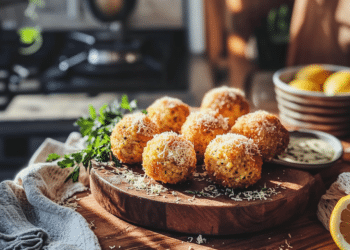 Minced Chicken And Lemon Risotto Balls