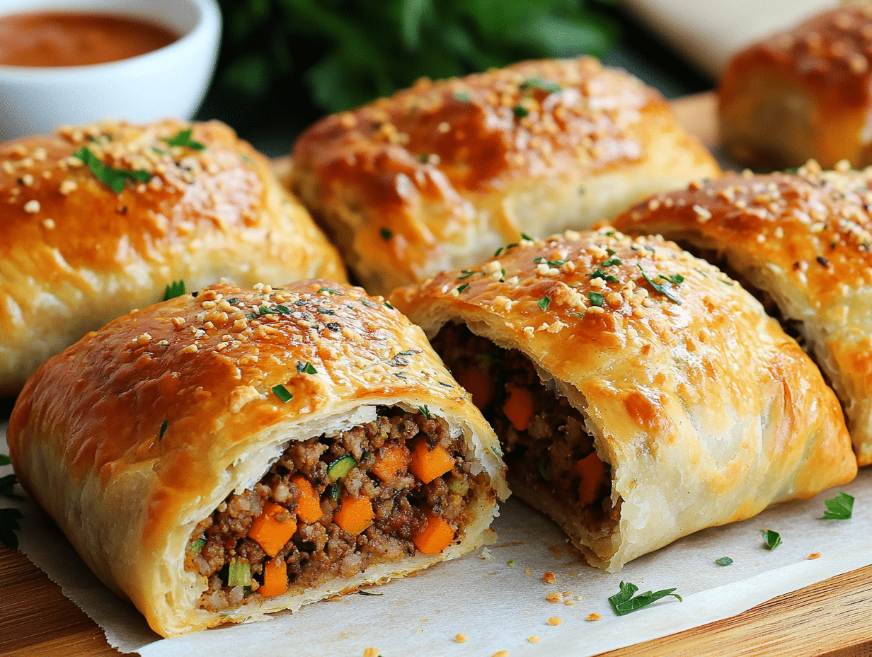 Savory Lamb And Veggie Rolls: A Mediterranean Delight