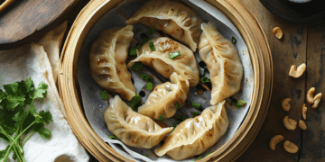 Minced Pork And Macadamia Dumplings
