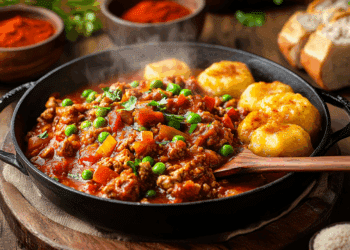 Minced Pork Fritada With Plantain Dumplings