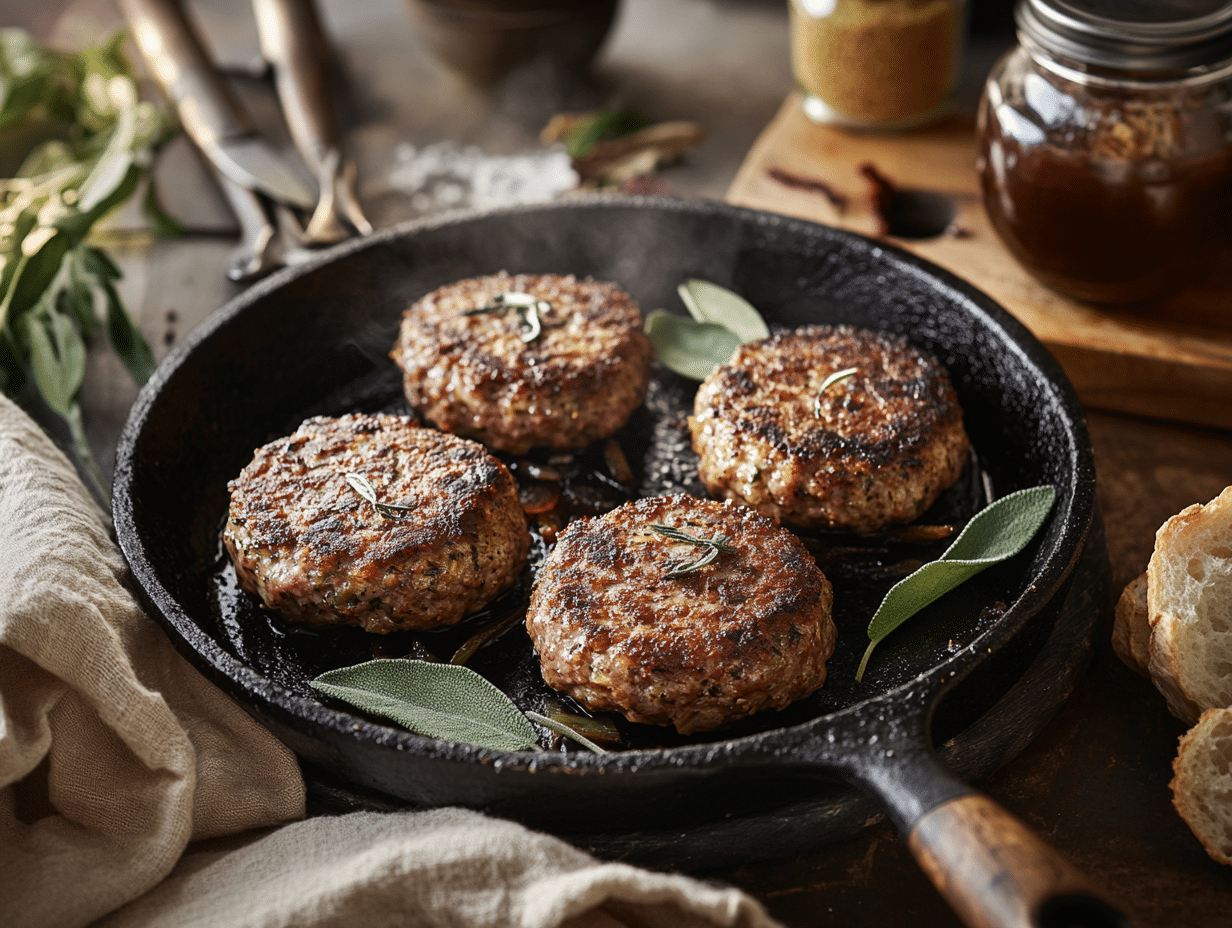 Woodland Sage Venison Patties: A Rustic British Delight
