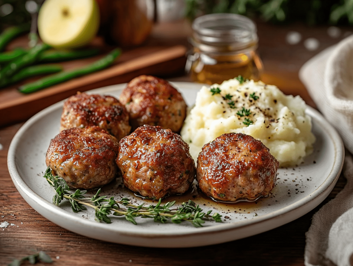 Sweet And Savory Pork Apple Meatballs Delight 1 Pork Apple Meatballs