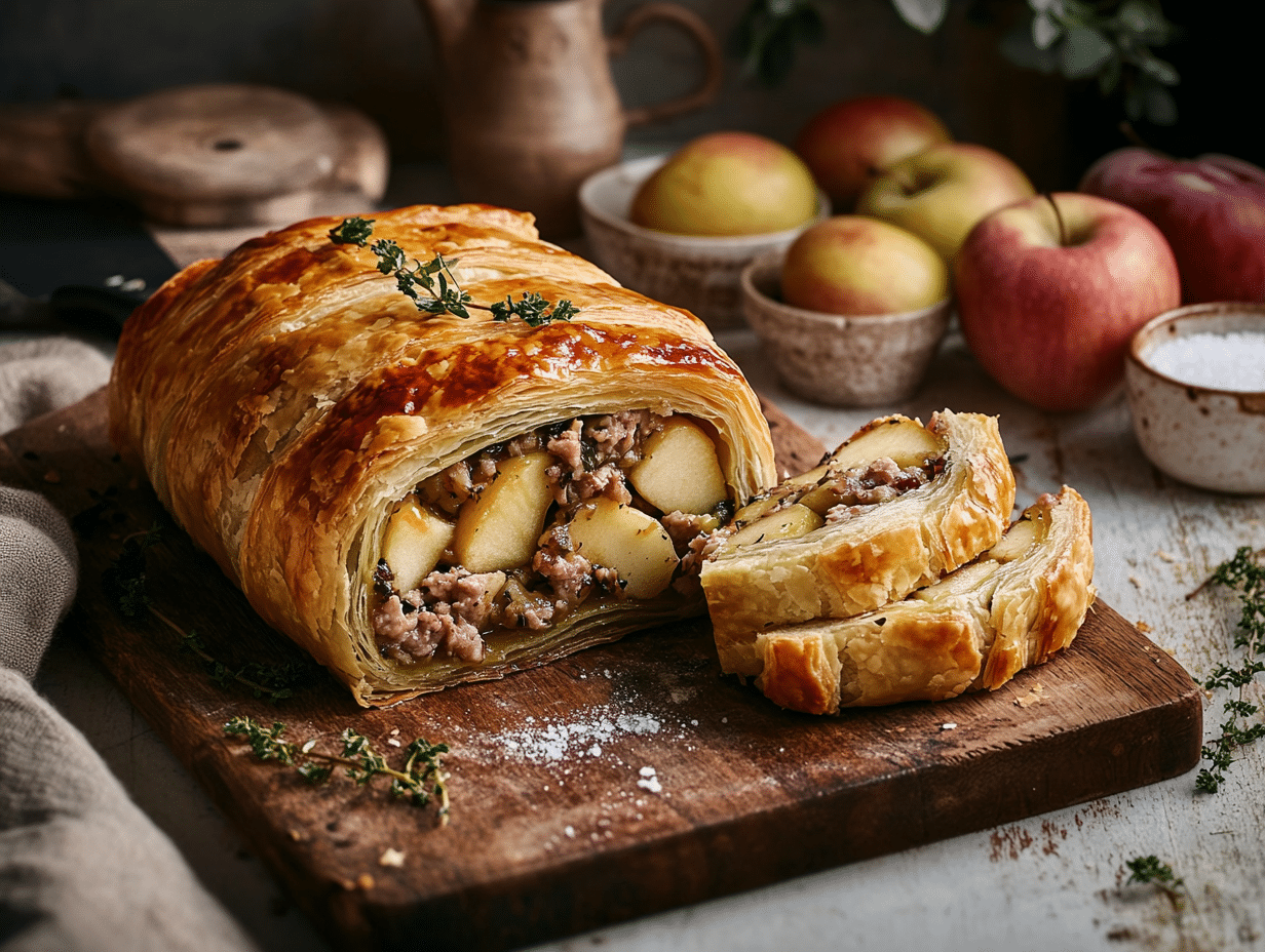 Rustic Pork And Bramley Apple Roll Celebrates British Cuisine