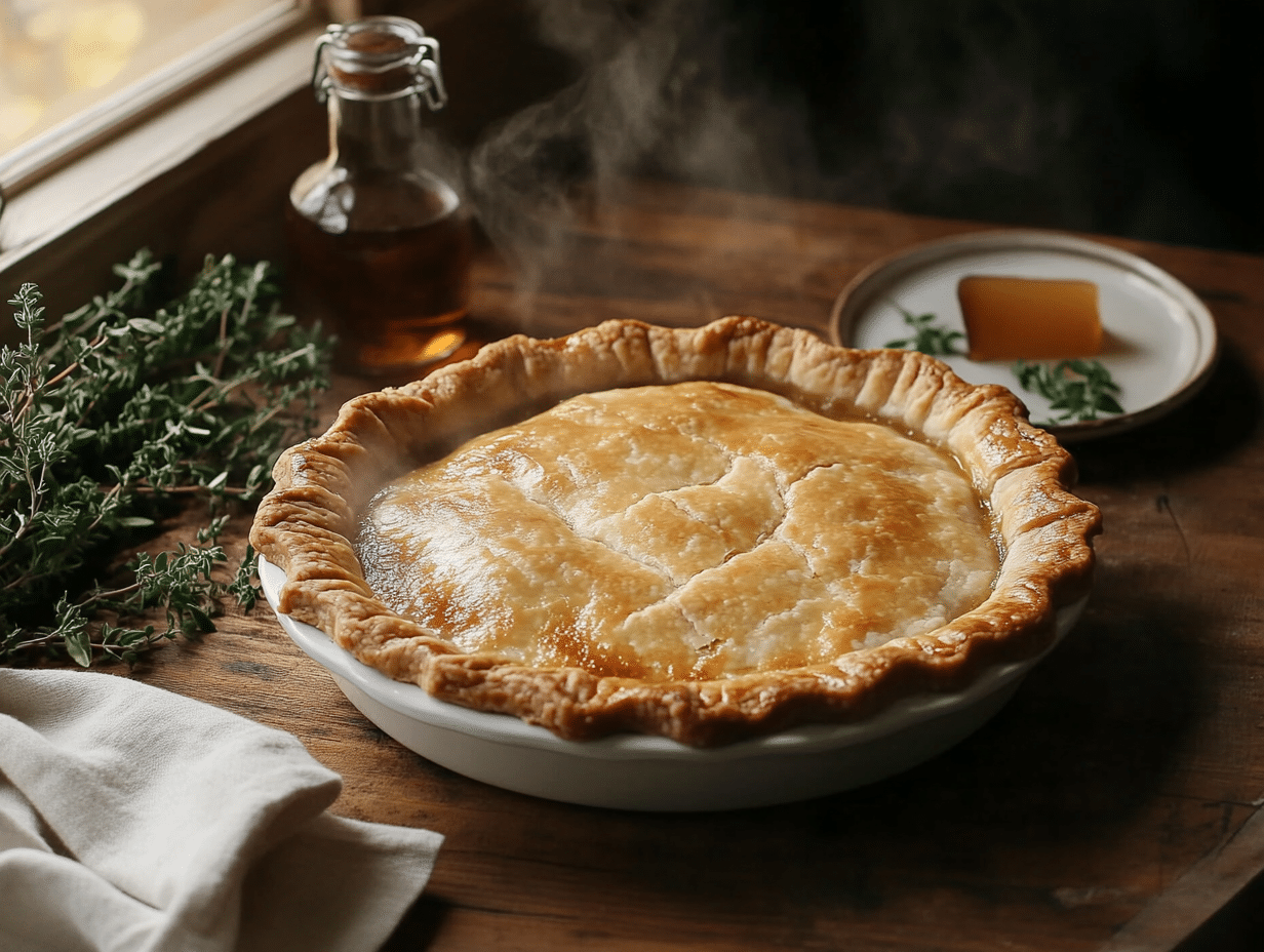 Rustic Pork Mince Pie With Cider Gravy Delight