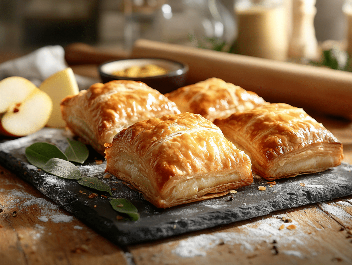 Crispy British Sausage Rolls With Apples And Sage