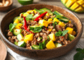 Sweet And Savory Minced Pork And Mango Salad