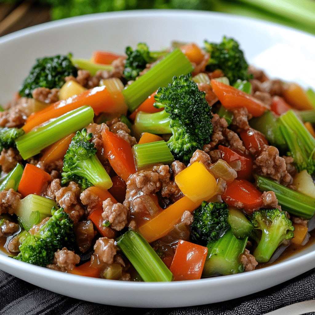 Healthy Ground Turkey Chop Suey
