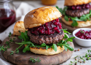 Venison Mince Burgers With Beetroot Relish